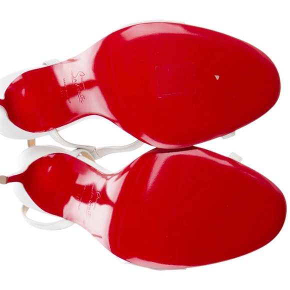 Christian Louboutin white leather Rosalie sandals - Picture 9 of 16